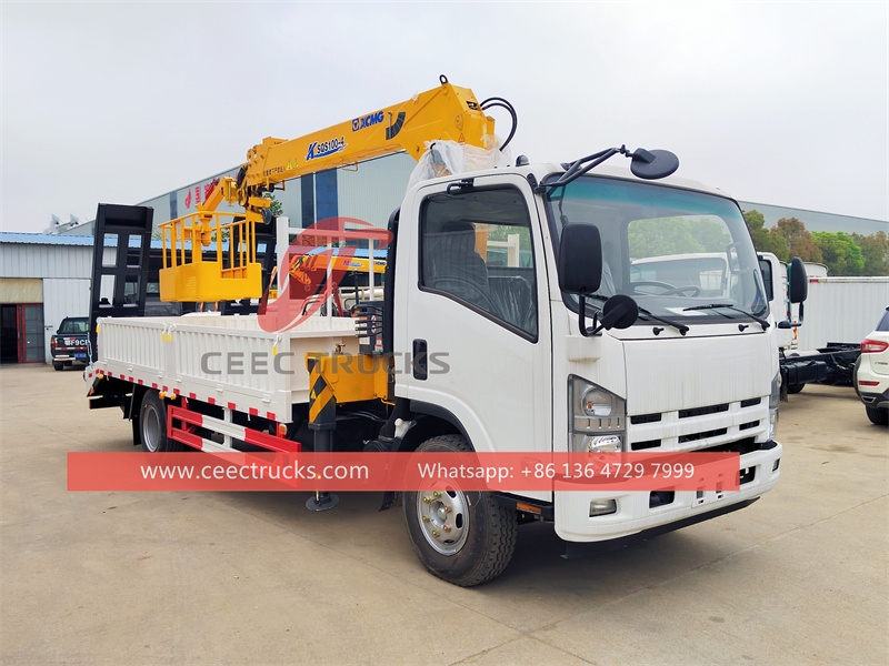 ISUZU 700P Truck Mounted XCMG Crane with work platform