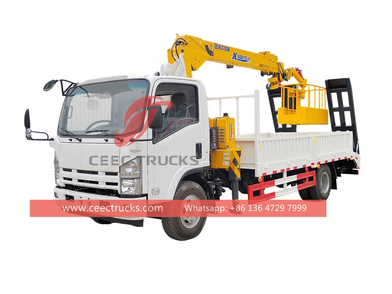 ISUZU 700P Truck Mounted XCMG Crane with work platform