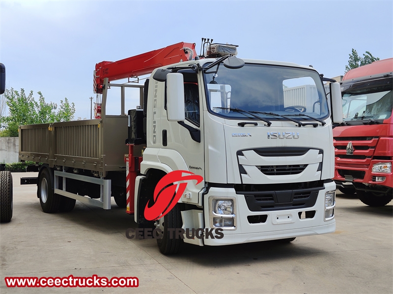 ISUZU GIGA 4x2 10 tons Stiff Boom Crane Truck