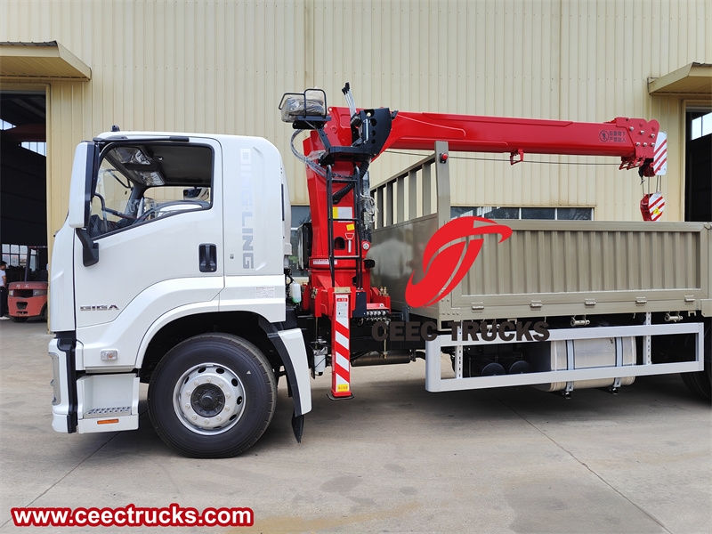 ISUZU GIGA 4x2 10 tons Stiff Boom Crane Truck