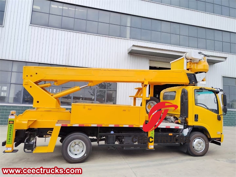 Isuzu insulated boom aerial work truck with factory direct sale