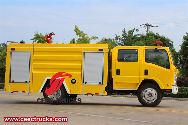 Isuzu diesel engine police fire truck