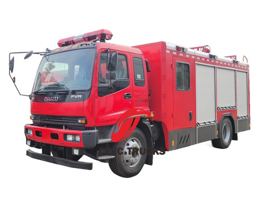 Isuzu FVR pumper tanker fire truck