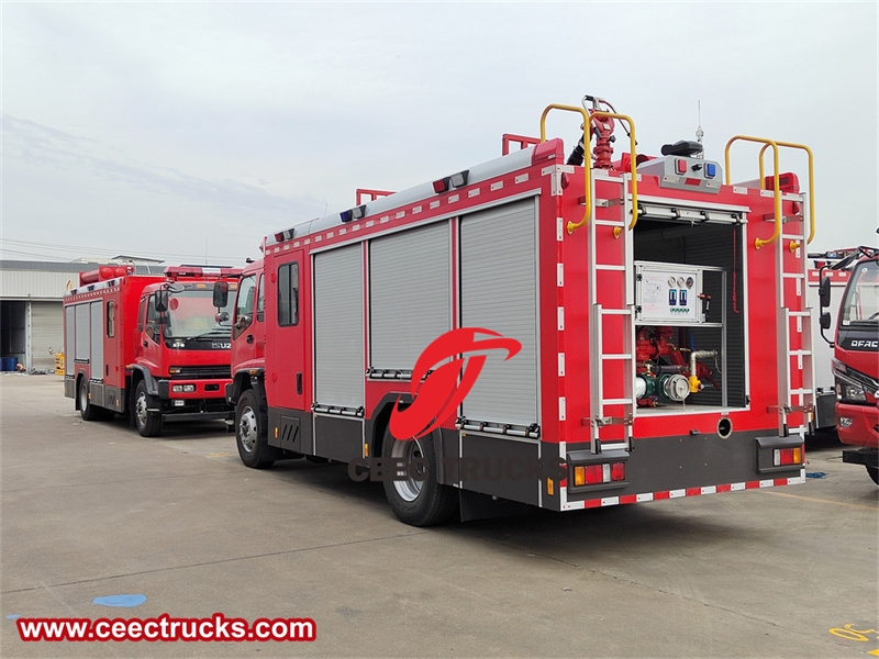 Isuzu FVR pumper tanker fire truck