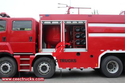 Isuzu heavy rescue dry powder fire truck