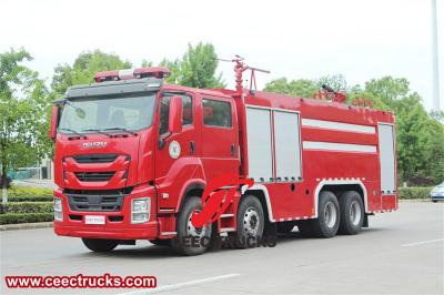 Isuzu heavy rescue dry powder fire truck