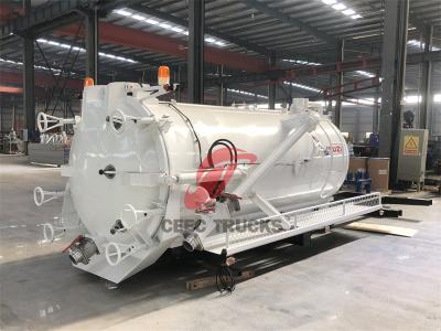 5,000 liters vacuum pump tanker body