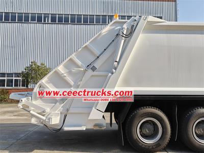 Howo 6x4 automatic refuse garbage compactor truck