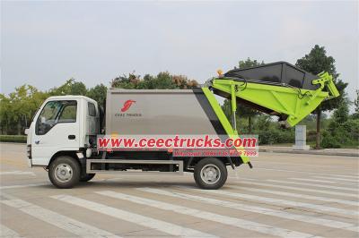 ISUZU 6CBM garbage compactor truck for sale