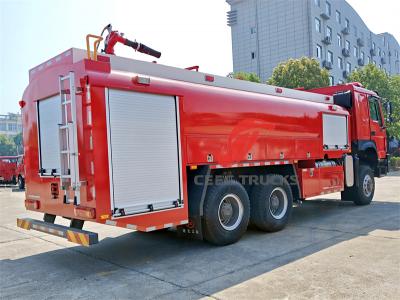 HOWO 6x6 water tank fire lorry