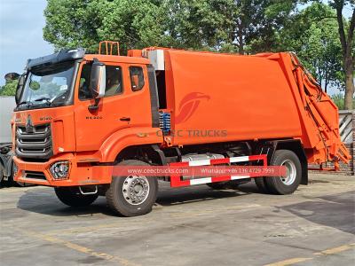 Howo 16CBM garbage compactor truck
