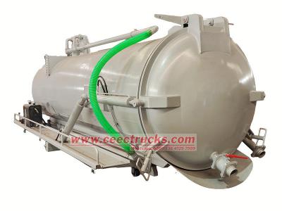 sludge vacuum pump tanker truck superstructure