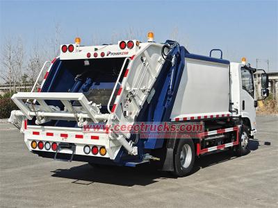 ISUZU electric truck mounted 6cbm garbage compactor