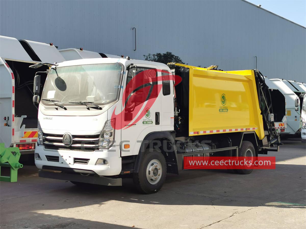 HOWO 4×2 қоқыс сығымдағыш машинасын CEEC TRUCKS Африкаға экспорттады.