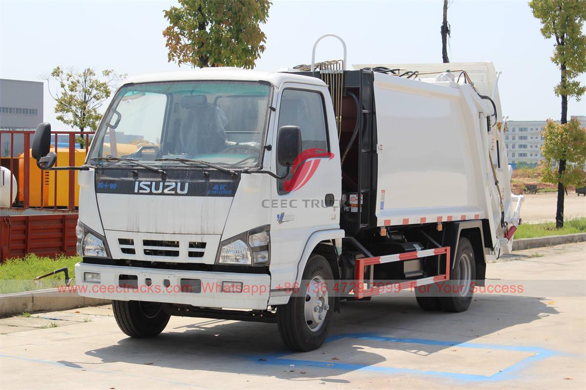 Экспортқа арналған ISUZU 6 CBM қоқыс сығымдағыш машинасы