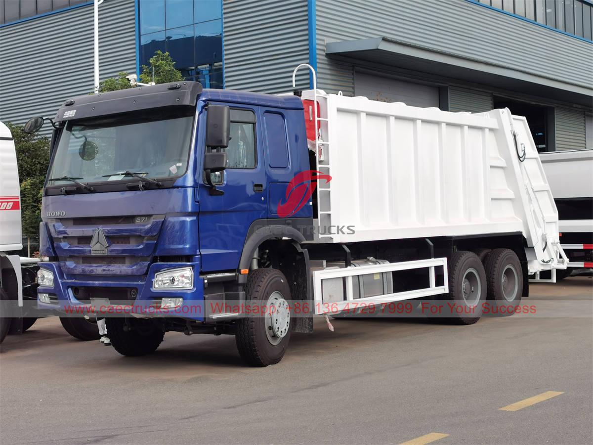 CEEC TRUCKS экспорттаған HOWO 20 CBM қоқыс нығыздаушы жүк көлігі