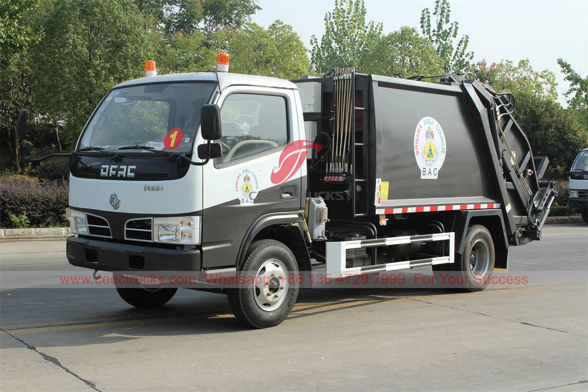 CEEC TRUCKS экспорттаған жоғары сапалы Dongfeng қоқыс сығымдағыш машинасы