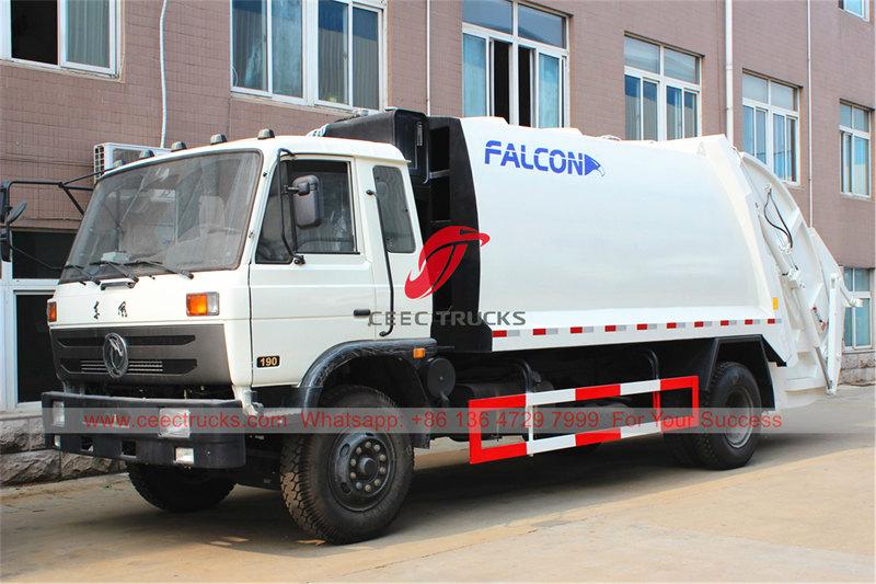 CEEC TRUCKS экспорттаған Dongfeng 14 CBM қоқыс сығымдағыш машинасы