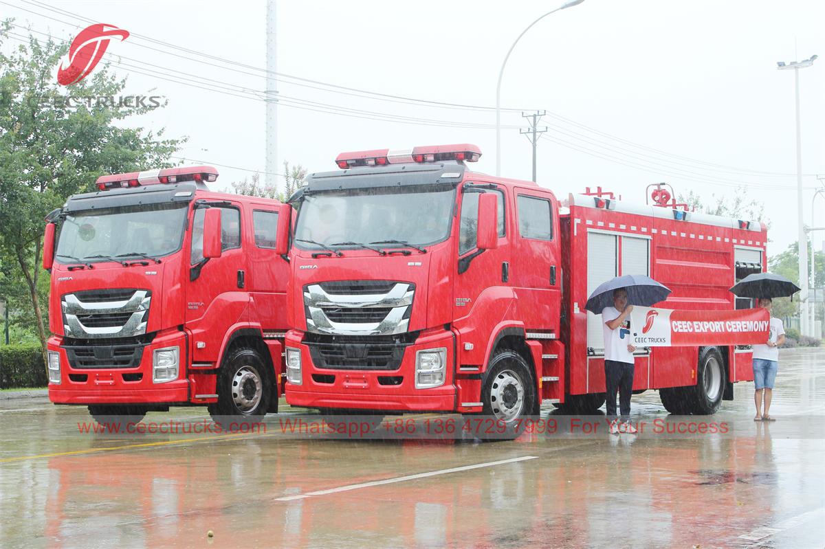 2 бірлік ISUZU GIGA өрт сөндіру көлігі Моңғолияға экспортталды