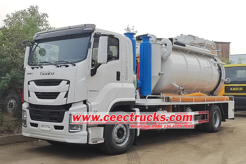 Isuzu Giga 10 000 литр құрама ағынды жүк көлігі