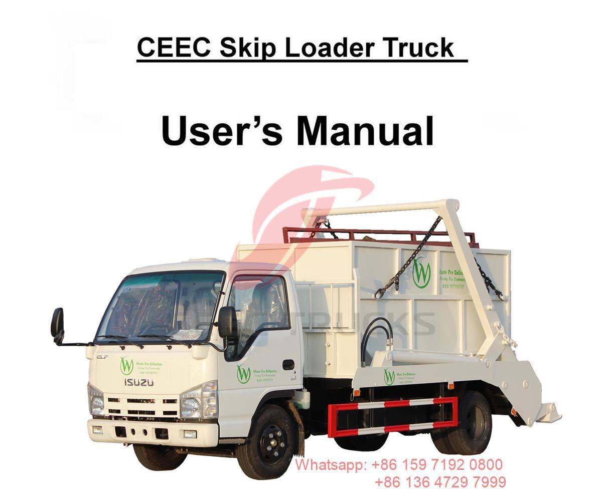 Лаос--ISUZU 6cbm skip қоқыс көлігі иесінің нұсқаулығы