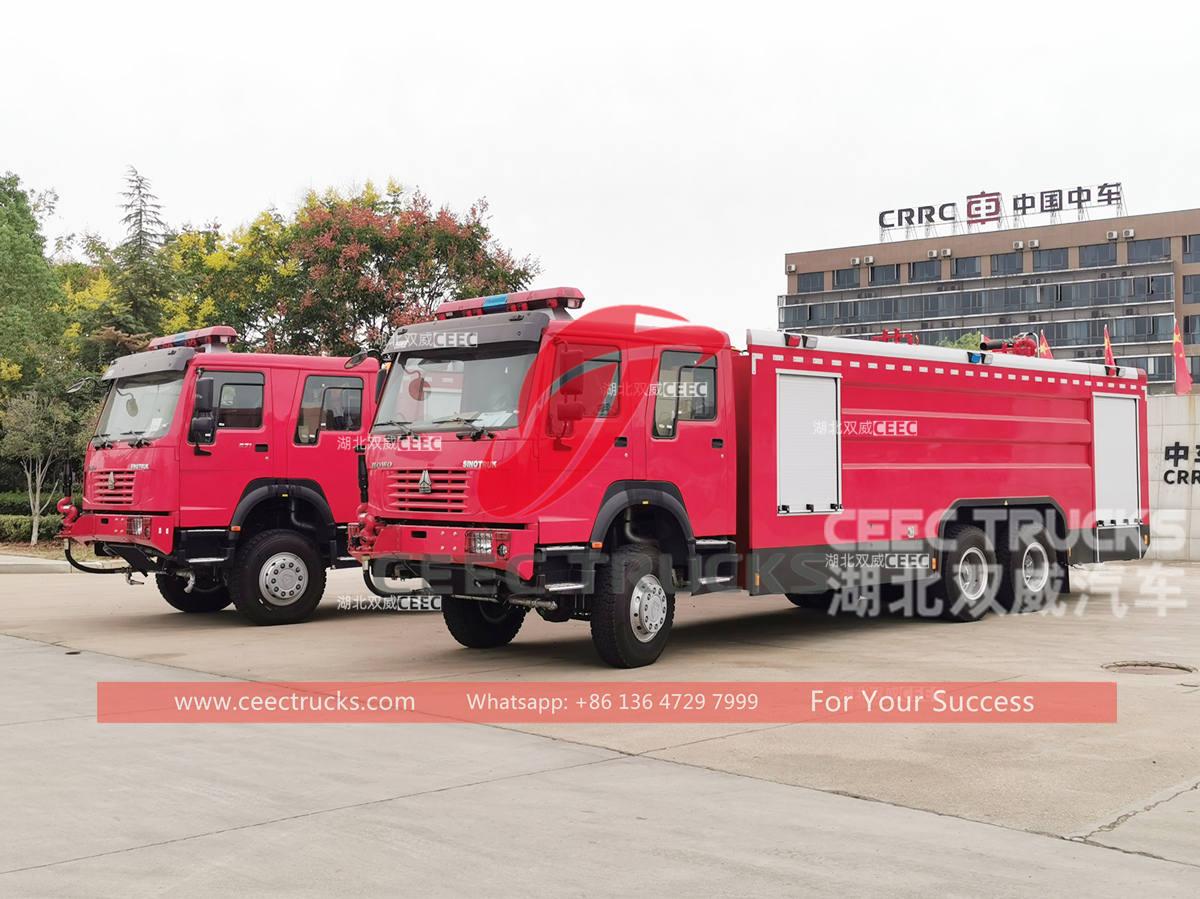 Гана - 2 бірлік SINOTRUK HOWO 6×6 өрт сөндіру көлігі экспортталды