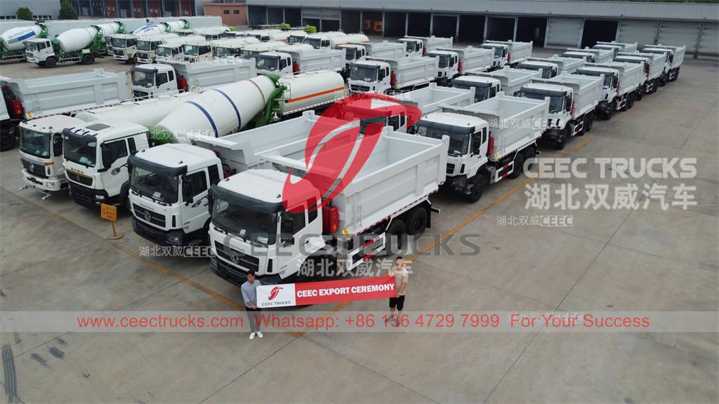 Камбоджа - CEEC TRUCKS экспорттайтын 20 бірлік Dongfeng 6×4 ауыр жүк тиегіш жүк көліктері