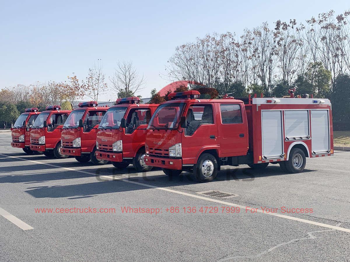 Вьетнам - CEEC TRUCKS компаниясынан жеткізілген 8 бірлік ISUZU 1500 литр су өрт сөндіру машиналары