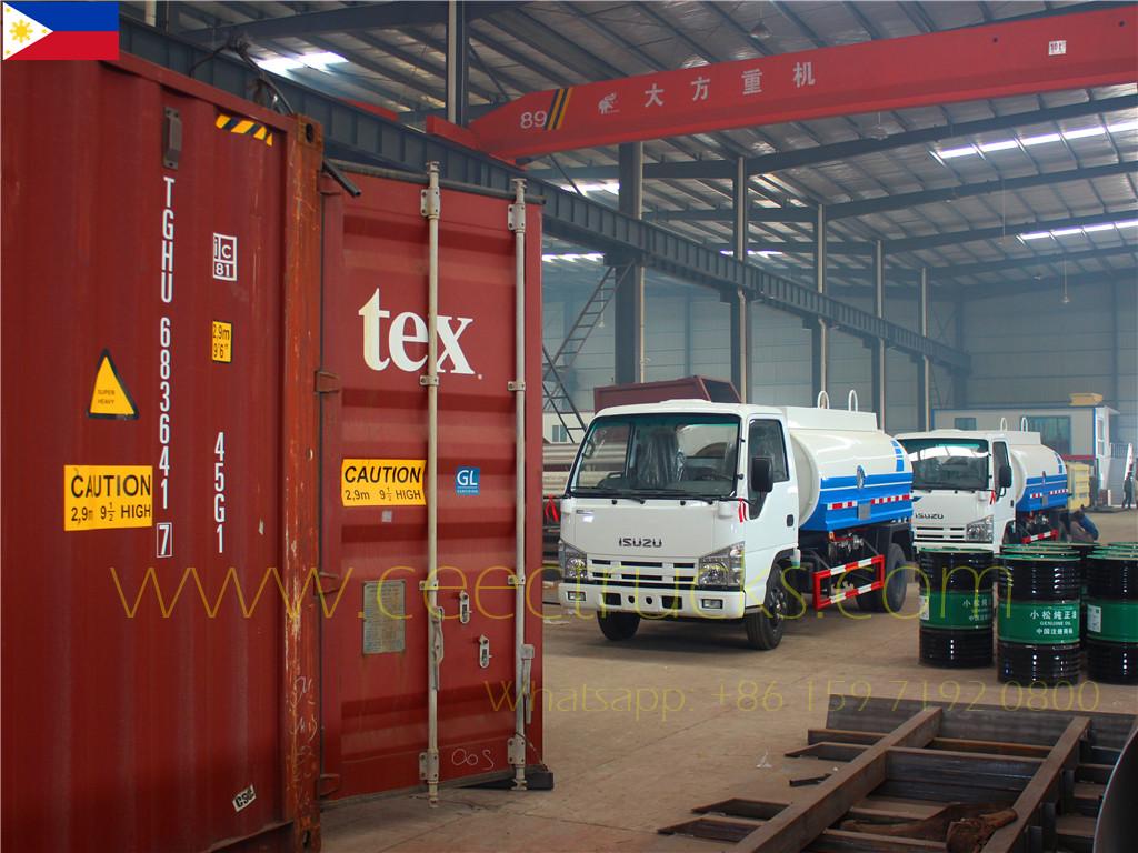 Филиппин Тұтынушы 4 бірлік ISUZU 5м³ су құйғышын сатып алады